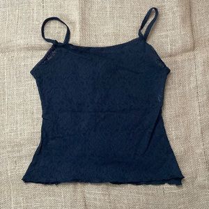 Vintage black lace camisole